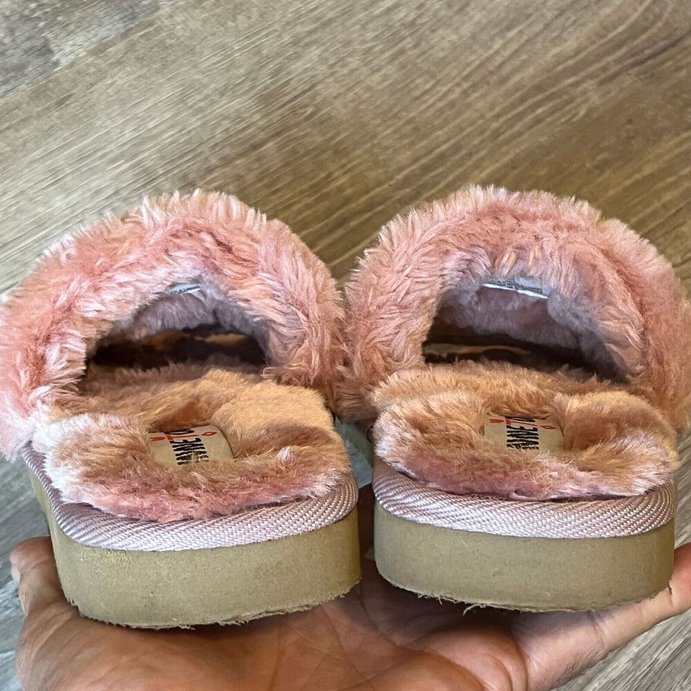 Minnetonka London Plush Slide Slipper Pink Ultrasoft Womens 5 - Picture 5 of 8